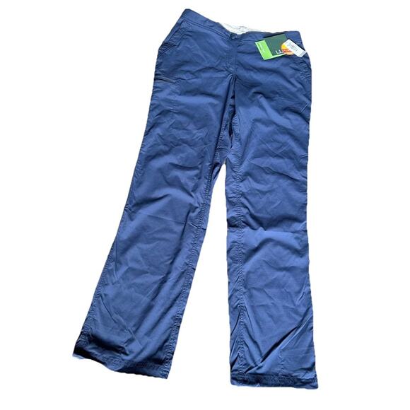 L.L. Bean Women's 8 Navy Trail Hiking Adjustable Waist Stretch Outdoor Pants - Picture 3 of 16